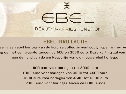 Promotion de reprise EBEL: